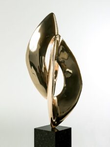 NEXUS, bronze sculpture by Jan van der Laan