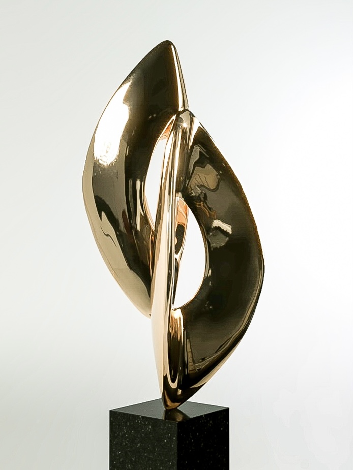 NEXUS, bronze sculpture by Jan van der Laan