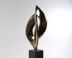 Bronze sculpture by Jan van der Laan. Commissioned art